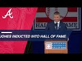 Chipper Jones inducted into the Baseball Hall of Fame