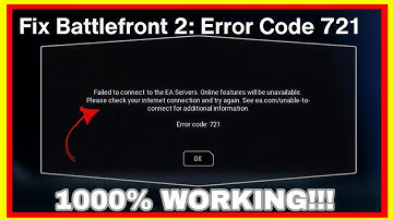 Battlefront 2 Error Code 721 FIX ✅ for PC, PS4, Xbox