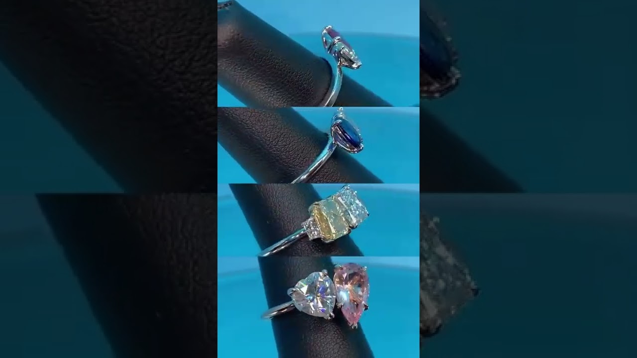 Different diamond cut engagement rings - Briobella || latest engagement ring design - 2022