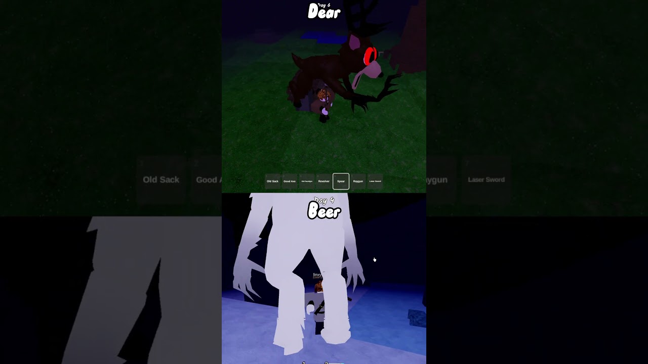Roblox 99 Nights In The Forest | Deer Vs Bear Jumpscares!! 