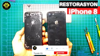 iPhone 8 Restorasyon Ekran Pil Kasa Değişim Nasıl Yapılır (TamirET)