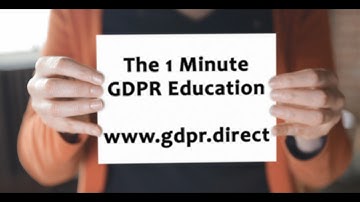 1 minute GDPR