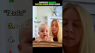 Ranking Babies Saying Dada Over Mama