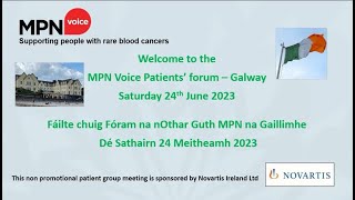 MPN Voice patients’ in-person forum Galway, Sat 24 June 2023