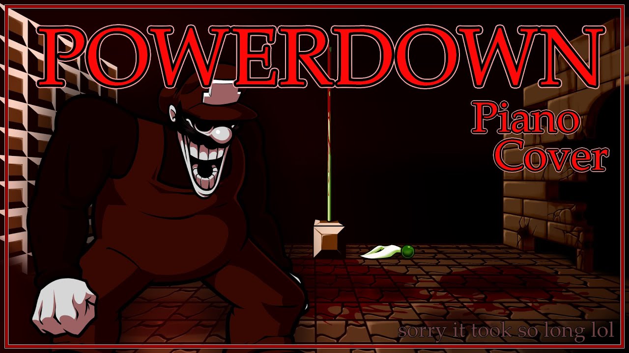 FNF Mario's Madness| Powerdown,  Piano Cover