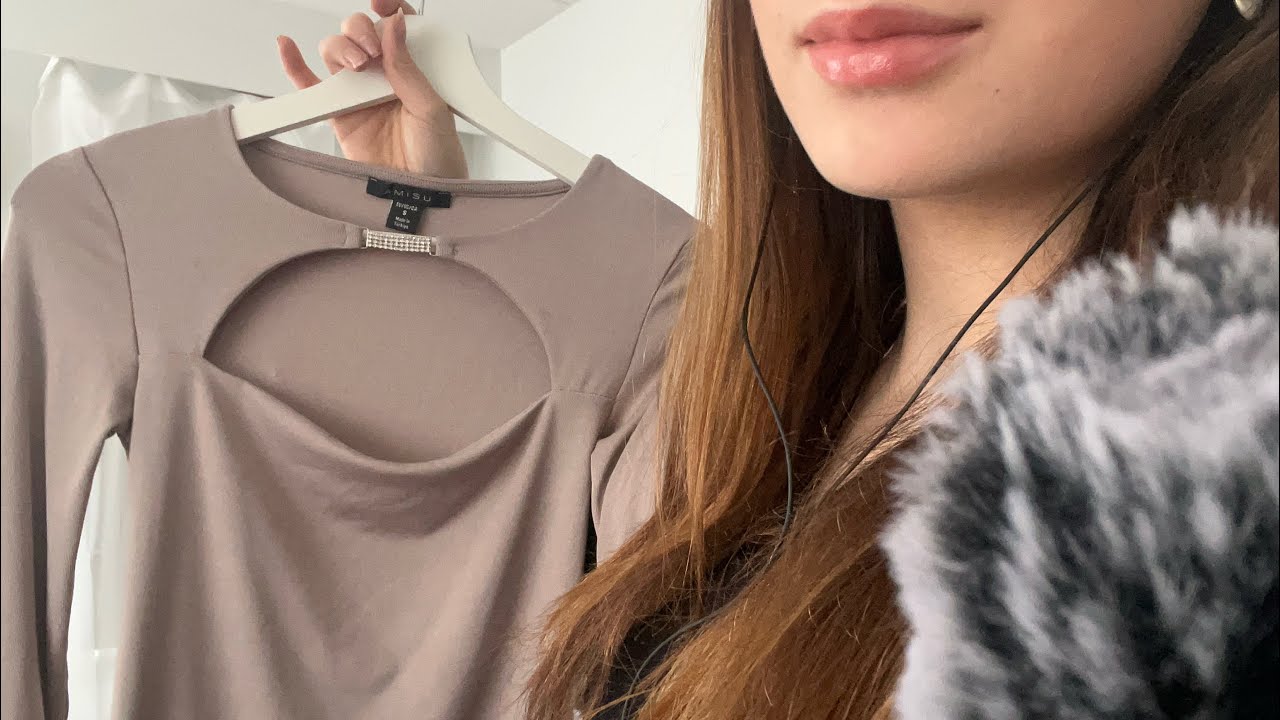 ASMR SUOMI | Vaatekauppa roleplay, paljon kangasääniä 🧥  Katsojan toive