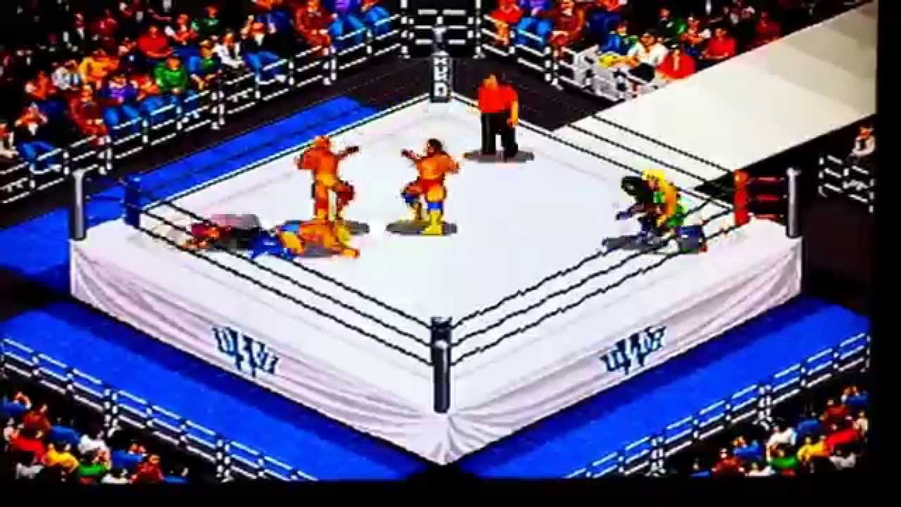 Fire Pro Wrestling Six Man Scramble- Sega Saturn- CPU Demo - YouTube