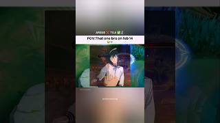 Singles on 14 Feb😂💀 #mlbb #mobilelegends #mlbbshorts #shorts #valentine #argus #toji #fyp #single