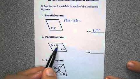 Parallelogram Problems
