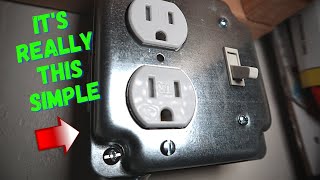 How to Wire an Outlet Off a Switch  DIY Wiring Projects (OFFICIAL VIDEO)