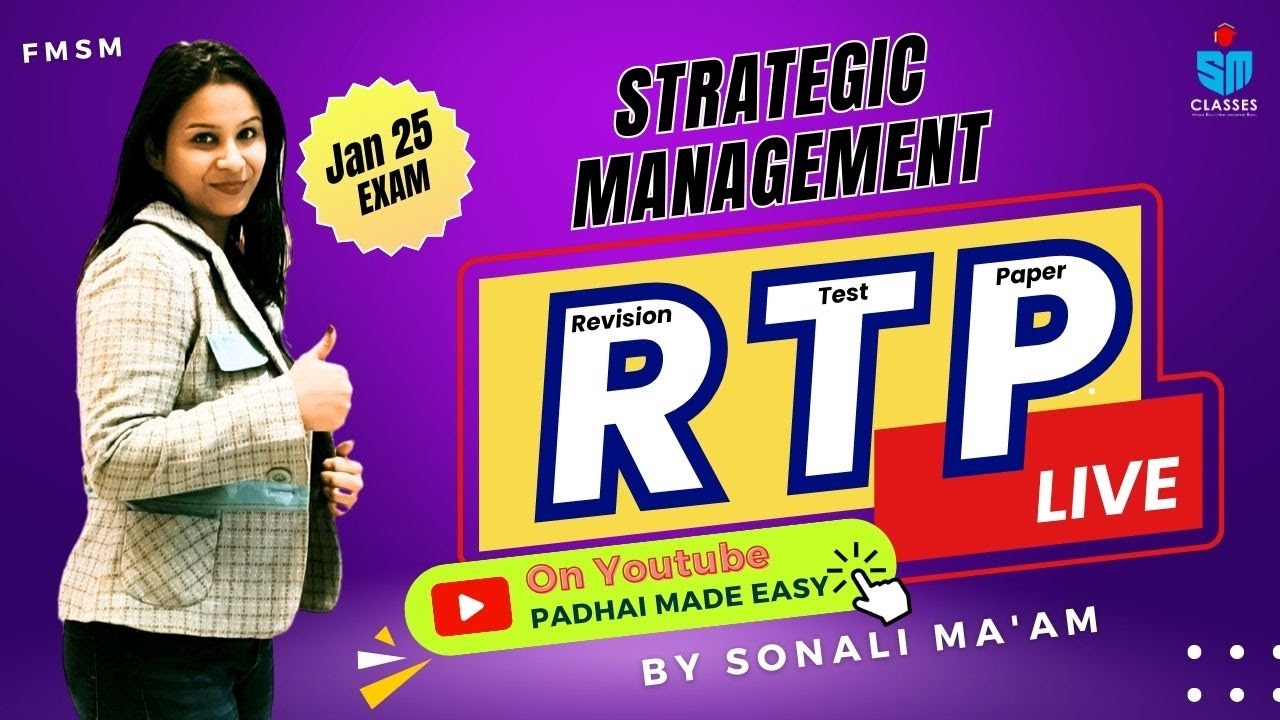 Fmsm strategic management rtp for jan 25 exam ca inter jan 25 exam