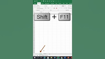 How to create a new worksheet. #shorts #excelshortcuts