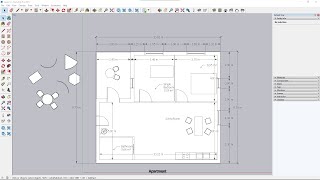 Sketchup PRO Videocourse - 04 - CAD Drawing, 2D Shapes, Interior Design, Measure, Text, Dimension screenshot 2