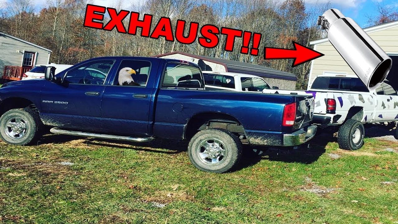 5" TURBO BACK EXHAUST FOR CUMMINS! INSTANT 5000 HP! - YouTube