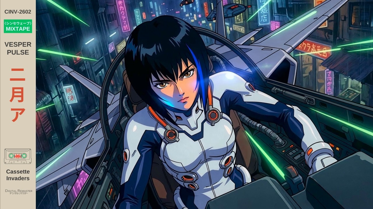 VESPERPULSE (2602) Synthwave, Funkwave, High Energy Mix |  Retrowave Fakebit for Night Drives