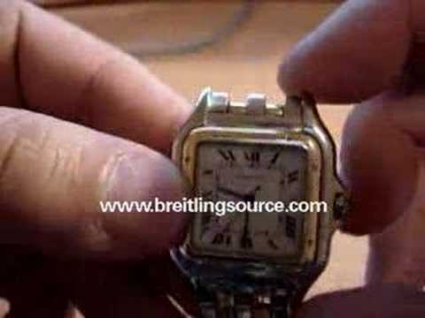 cartier panthere watch video