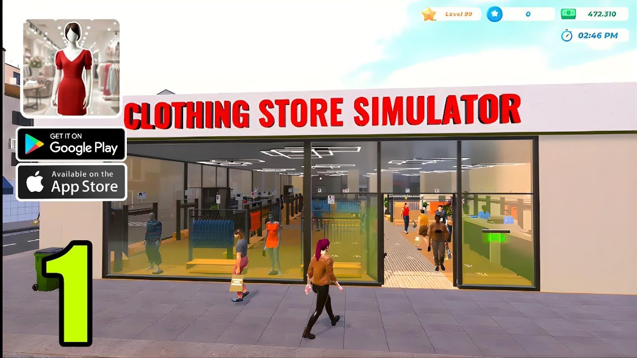Clothing Store Simulator 3D Gameplay  (Android/iOS)
