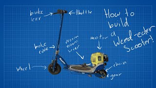 How to build a 50 mph weedeater scooter!