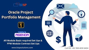 Oracle PPM | Accounts Receivable Setup Overview | How to Create PPM Module Contract Setups