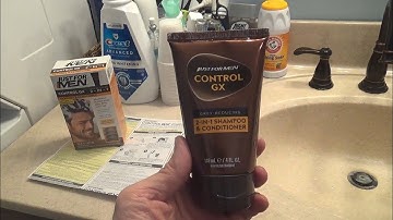 JUST FOR MEN CONTROL GX GREY REDUCING SHAMPOO AND CONDITIONER CUSTOMER REVIEW AND DEMONSTRATION