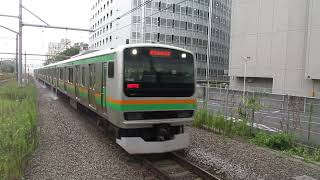 【籠原～熱海間各駅停車】東海道線普通熱海行きE231系近郊型K-25編成+U69編成15両　川崎駅到着