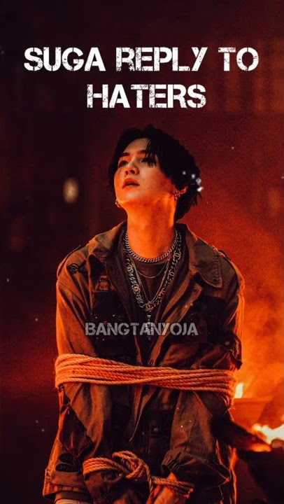 SUGA REPLY TO HATERS #suga#fy#fyp#kpopfyp #viralfyp #savage #hatersroast