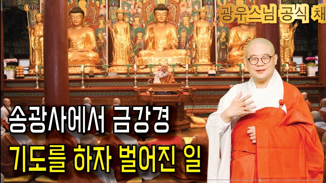 광우스님 #지장경85회 | 송광사에서 기도를 하자 벌어진 일