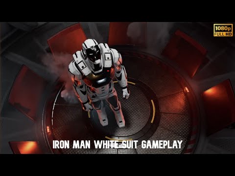 [Marvel's Avengers] | IRON MAN WHITE SUIT Gameplay & Cinematic Scene ...
