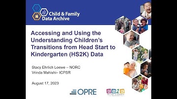 Accessing and Using the Understanding Children