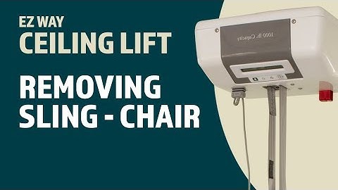 EZ Way Ceiling Lift Usage: Removing Sling - Chair