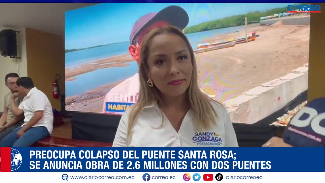 PREOCUPA COLAPSO DEL PUENTE SANTA ROSA; SE ANUNCIA OBRA DE 2.6 MILLONES CON DOS PUENTES