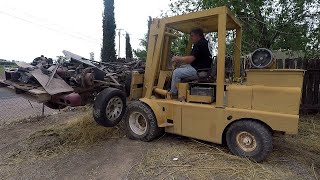 Minneapolis Moline Forklift Helps Out With Projects! (Not Really...)