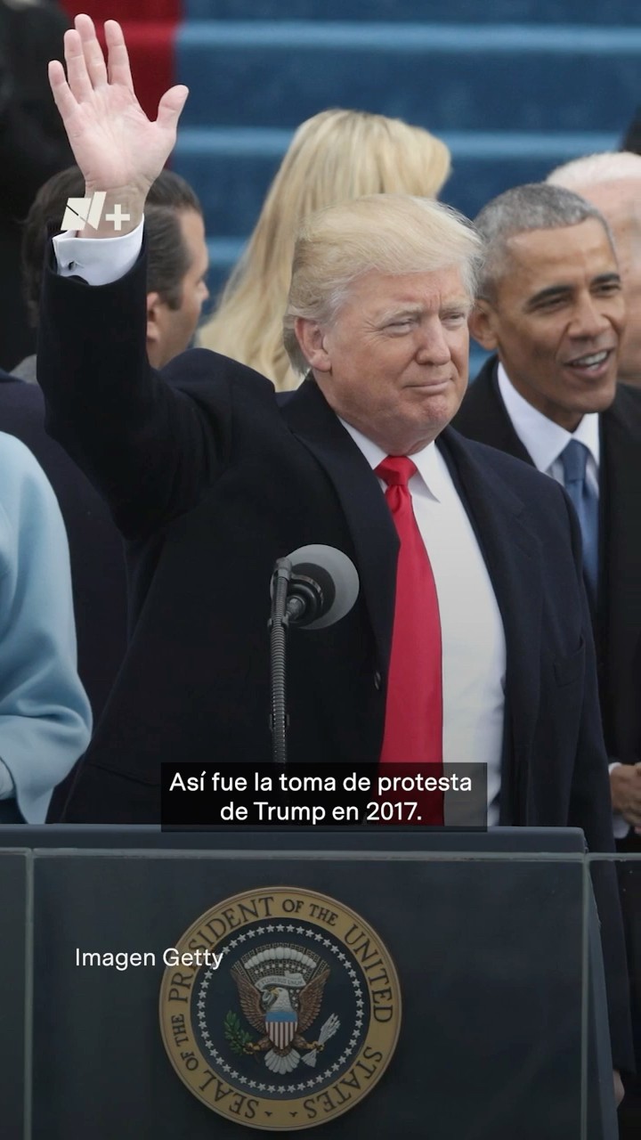 Así tomó protesta Donald Trump… en 2017 - N+ #shorts