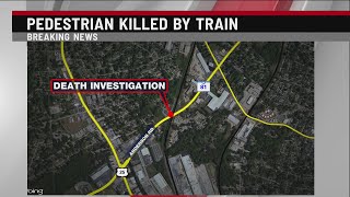 Pedestrian killed by train in Greenville Co. overnight