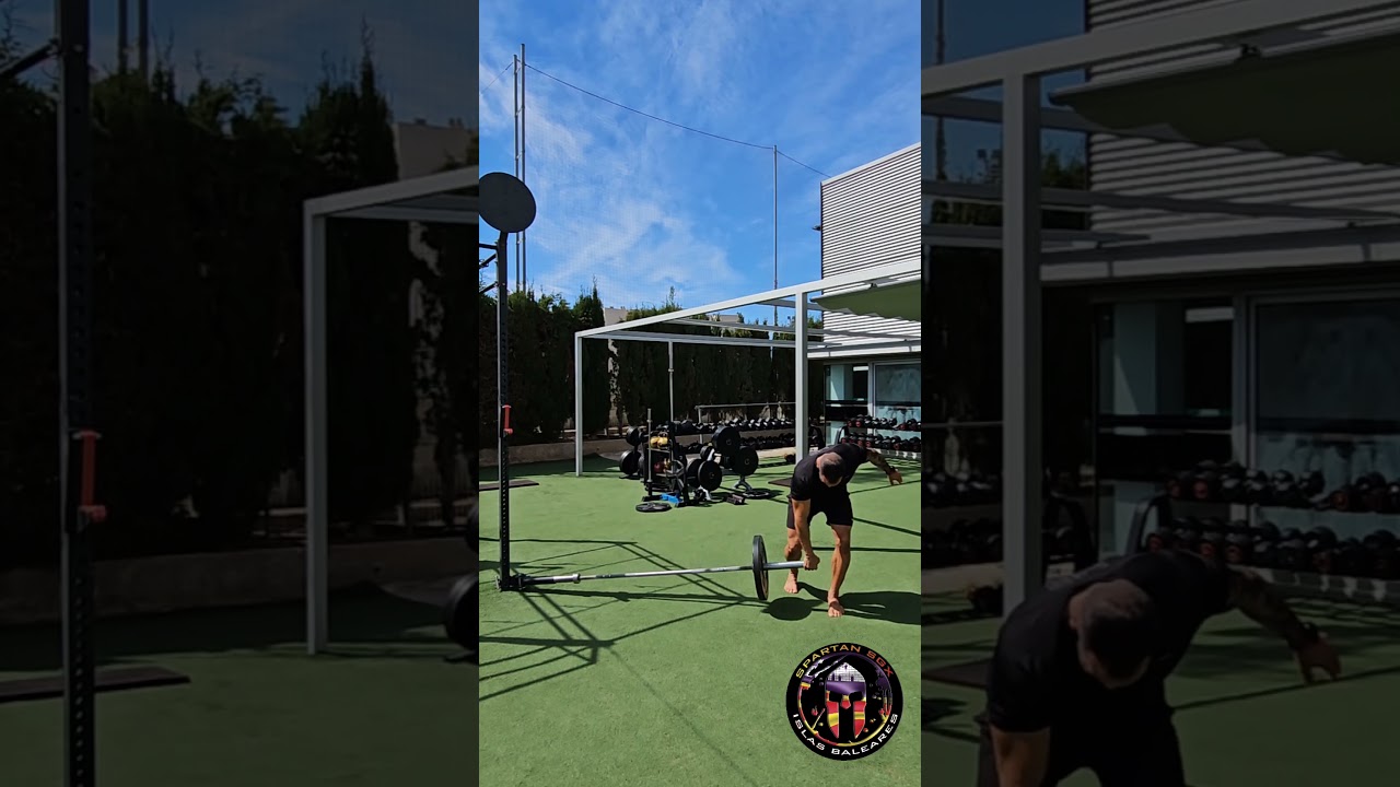 Remo dorsal desde land mine, base asimétrica.