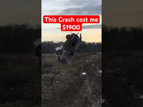 $1900 Truck Gets Destroyed in Head-On Collision #dodge #crash #shorts