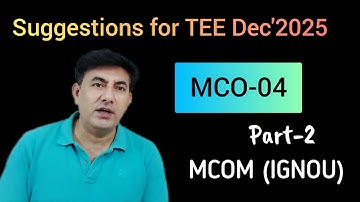 #MCO-04 #Suggestions for TEE Dec