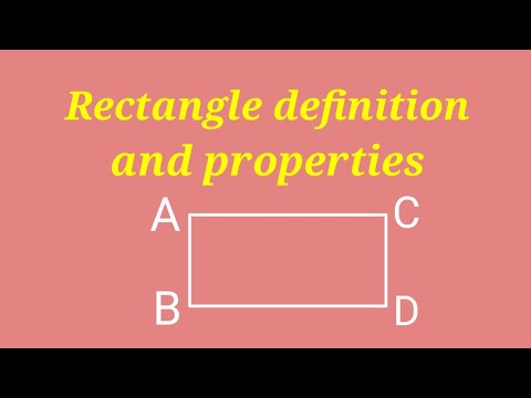 Video: Wat is de beschrijving van een rechthoek?