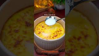 Easy & Quick Crème Brûlée Recipe #recipe #cooking #dessert #sweets #cremebrulee #comfortfood