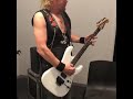 Iron Maiden - Adrian Smith -Warm up before the show!
 Rockavaria 2018