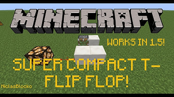 HOW TO: EASY COMPACT AND INSTANT T-FLIP FLOP! [Works in Minecraft 1.6]