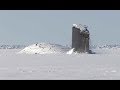Giant Submarine Breaks Through Ice