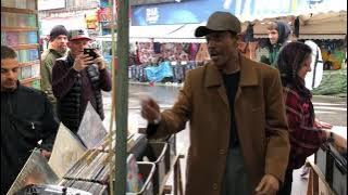 Garfield Fleming - Don't Send Me Away SINGING in FLÉA MARKET - PARIS