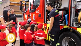 Alumnos de los colegios de Badajoz visitan a los bomberos