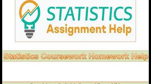 Statistics Coursework Assignment Help