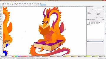 The bookdragon - Inkscape time-lapse video