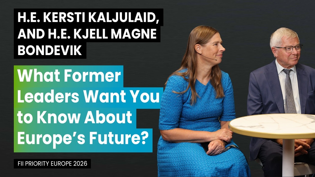 Former President H.E Kersti Kaljulaid & Former PM H.E Kjell Magne Bondevik | Leaders Talk