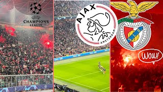 ENTRADA ULTRAS AJAX & BENFICA FANS GO INSANE AFTER GOAL NUÑEZ AND KNOCK OUT AJAX l CHAMPIONS LEAGUE screenshot 1