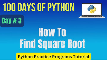 Python Program To Find Square Root Of Any Number