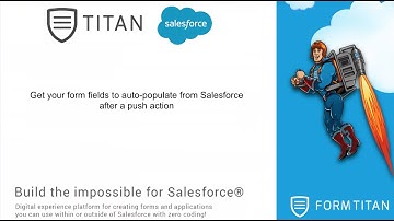 Get your form fields to auto-populate from Salesforce after a push action